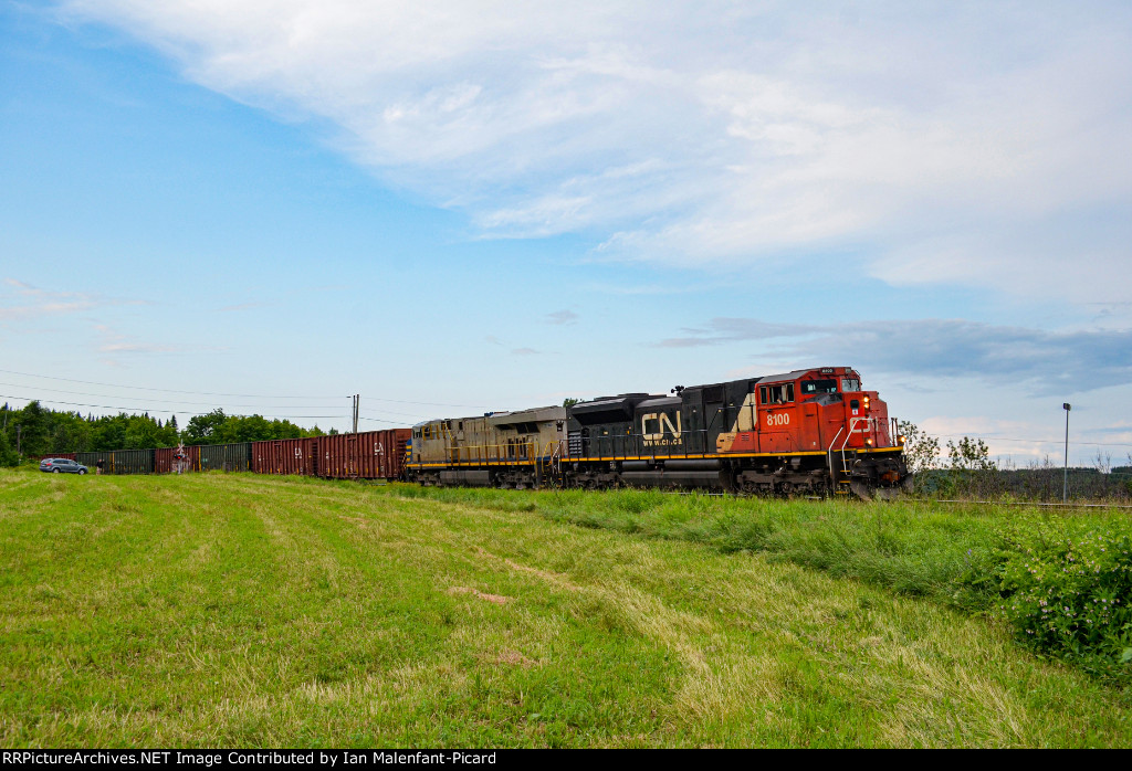 8100 leads CN 562 at Petit-Metis (Alternate shot)